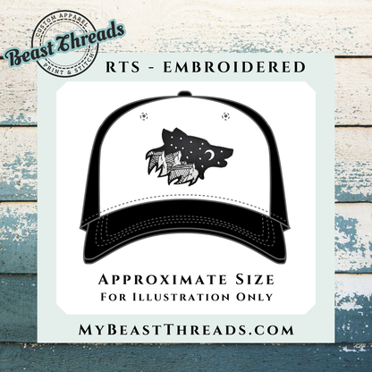 Wolf Starlight Embroidered Patch- RTS