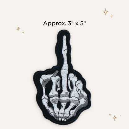 FU Skull Large Embroidered Patch