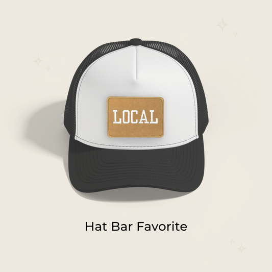 Local Tan/White Embroidered Patch