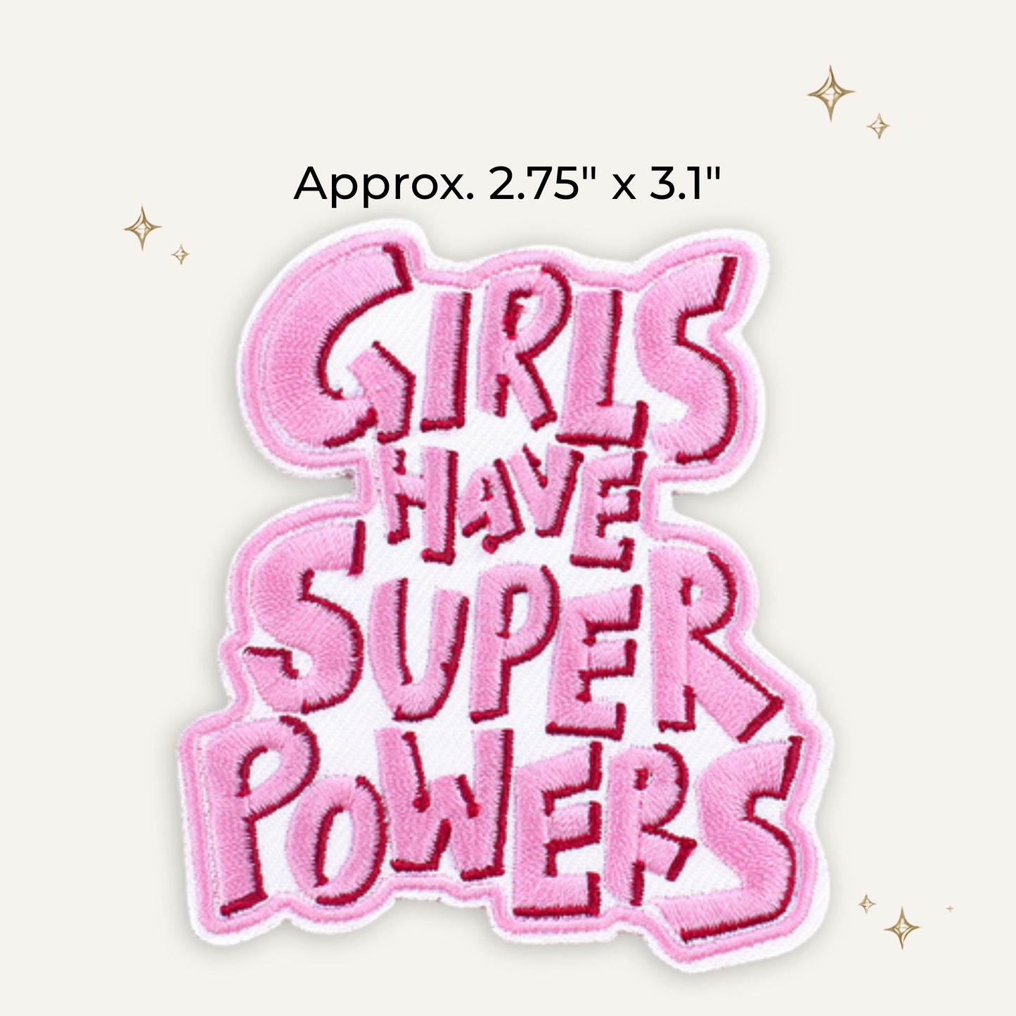 Girl Super Powers Embroidered Patch