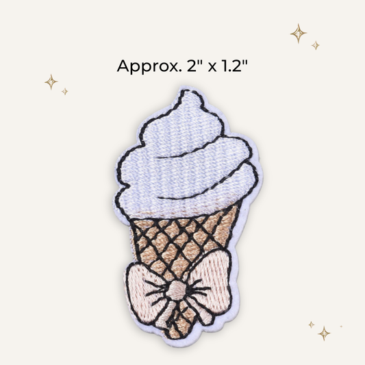 Ice Cream Embroidered Patch - RTS