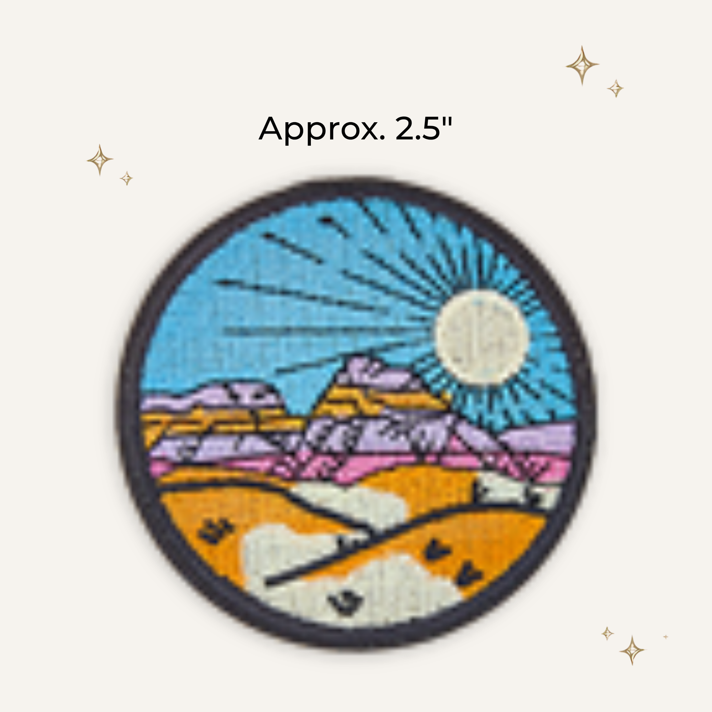 Mountain 6 Designs Embroidered Patch- RTS