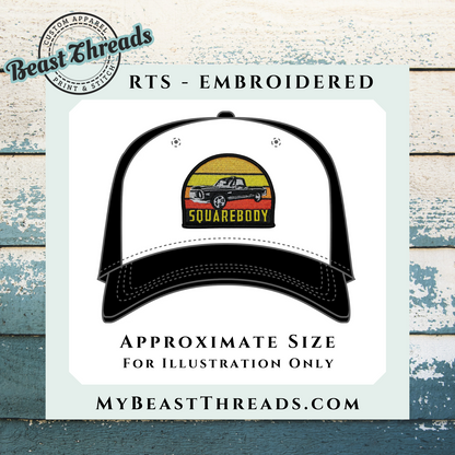 Square Body 2 Embroidered Patch- RTS