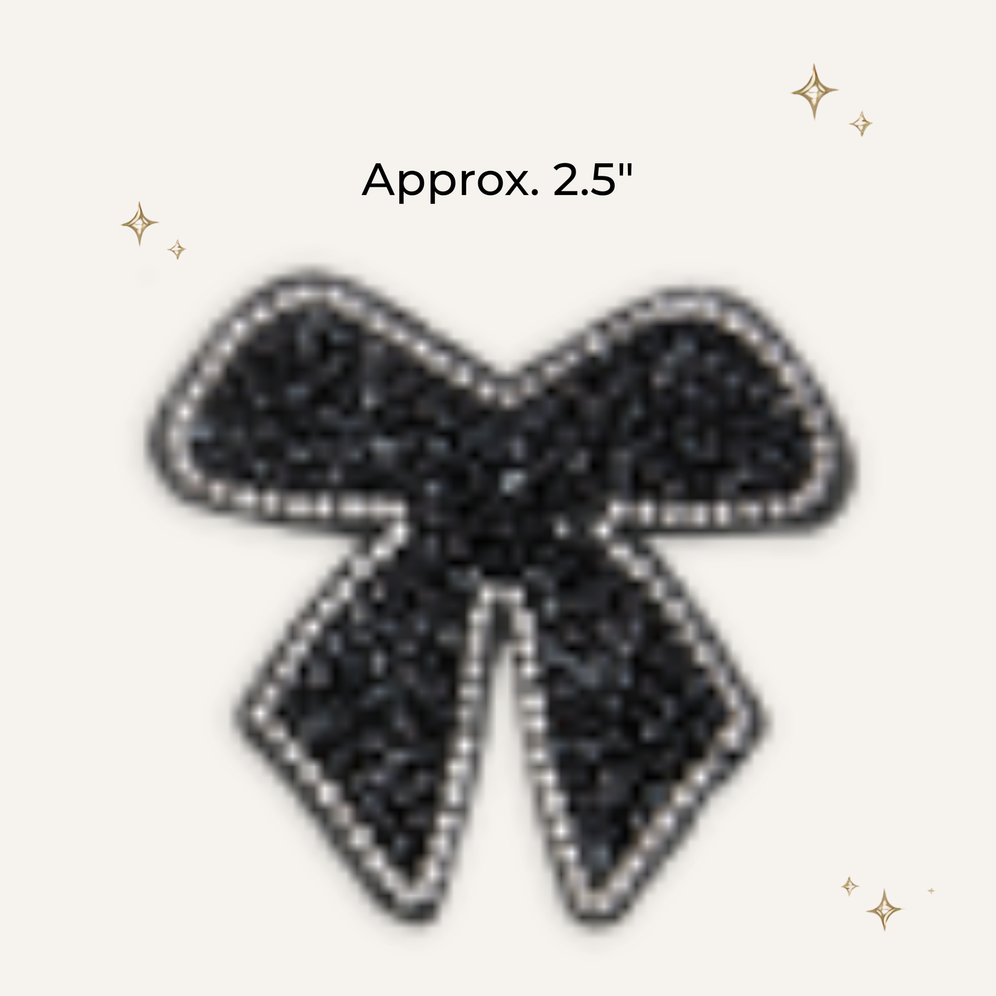 Bow Rhinestone Patch- RTS