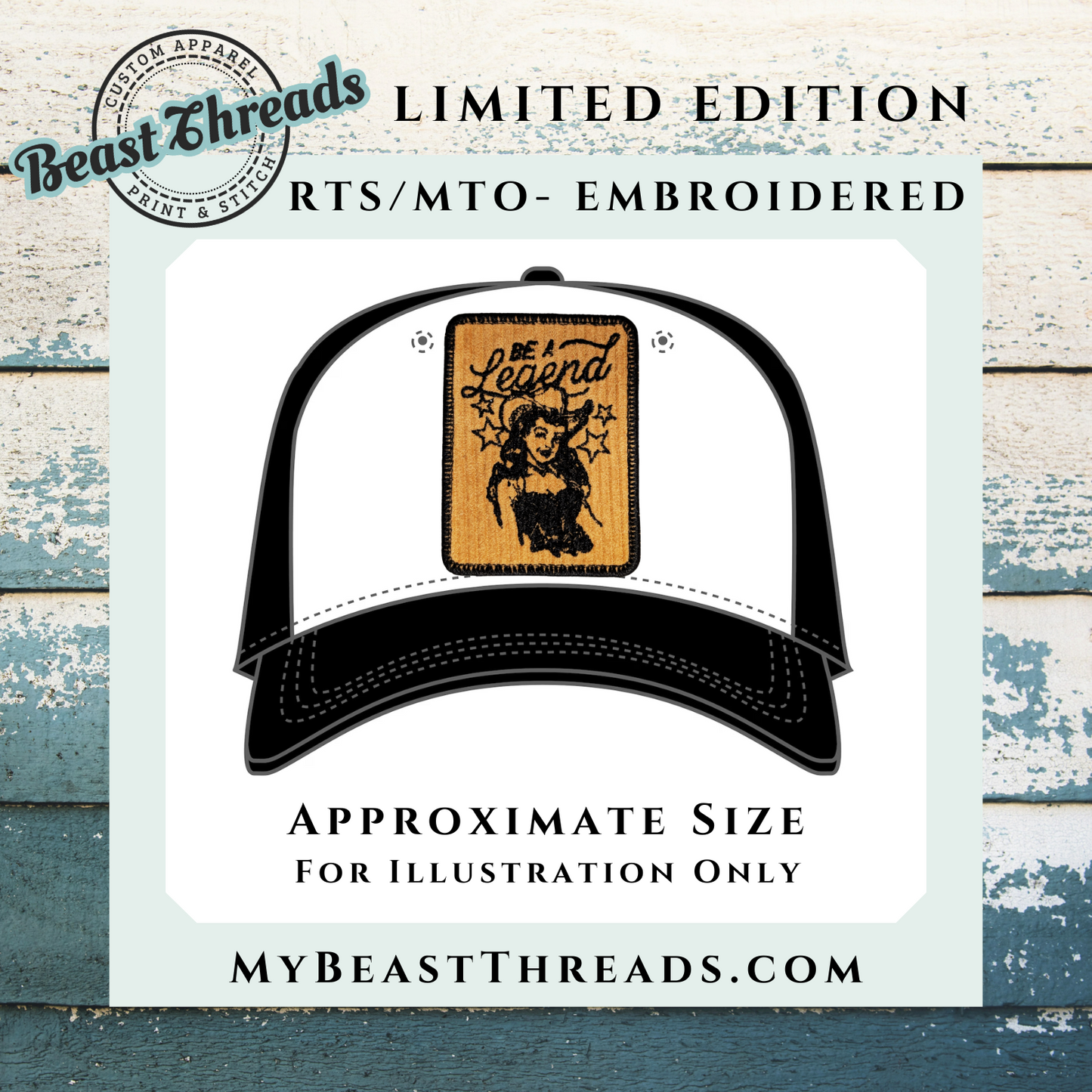 Be a Legend Embroidered Patch - RTS/MTO