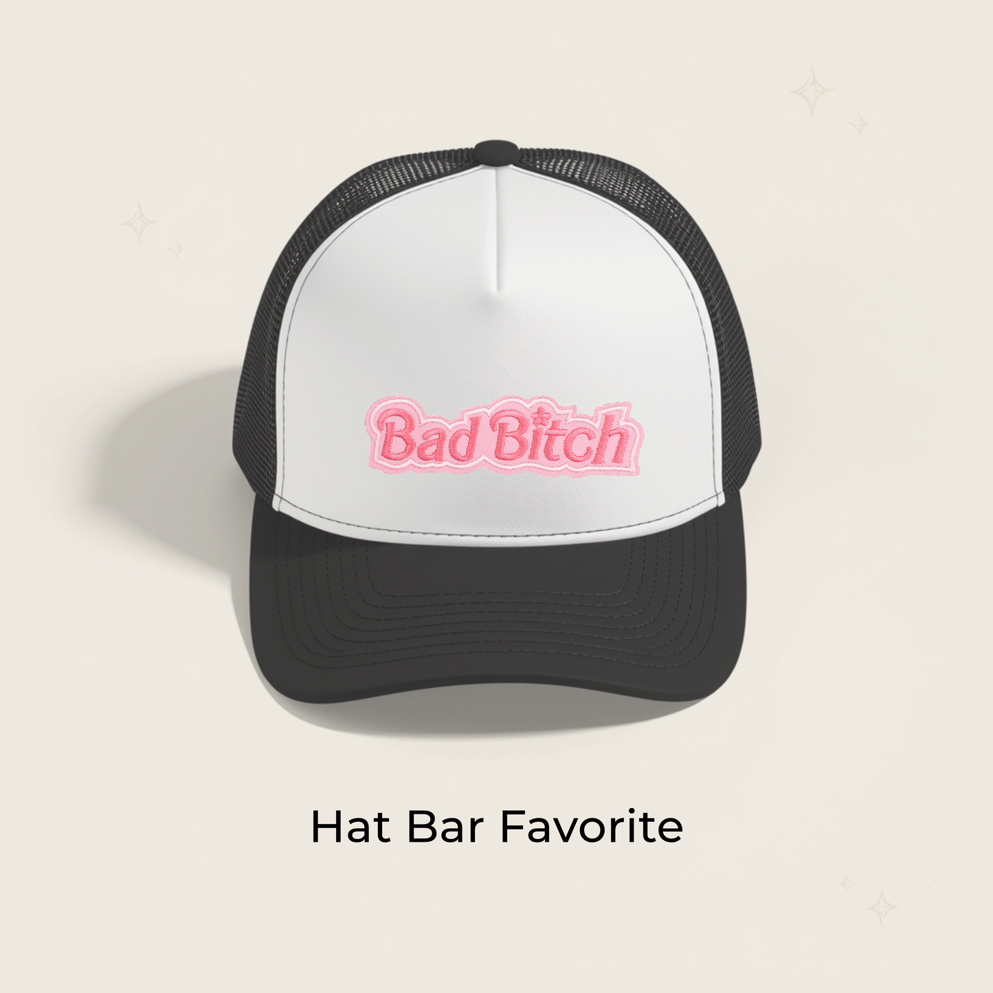 Bad Bitch Pink Embroidered Patch