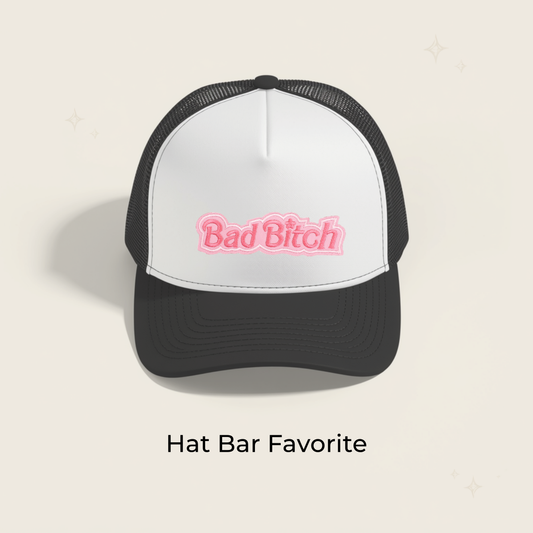 Bad Bitch Pink Embroidered Patch