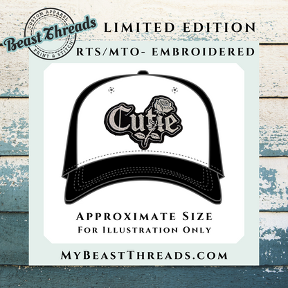 Cutie Embroidered Patch - RTS/MTO