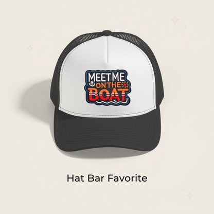Meet Me On The Boat Embroidered Patch