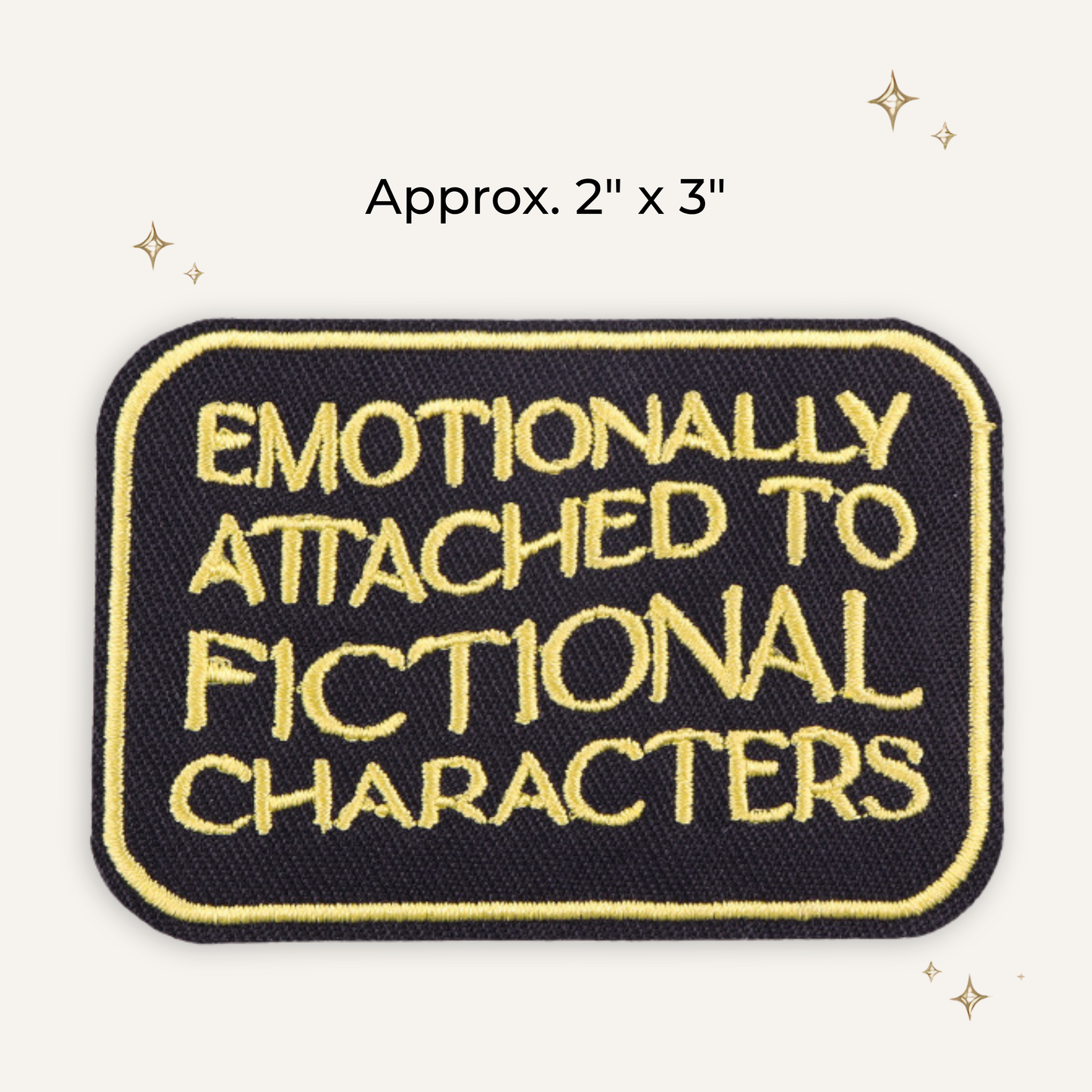 Attached to Fictional Character Embroidered Patch- RTS
