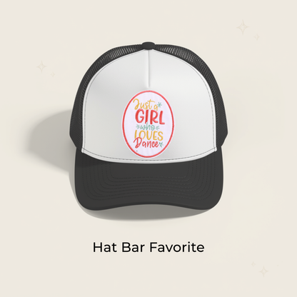 Just a Girl Who Loves Dance Embroidered Patch