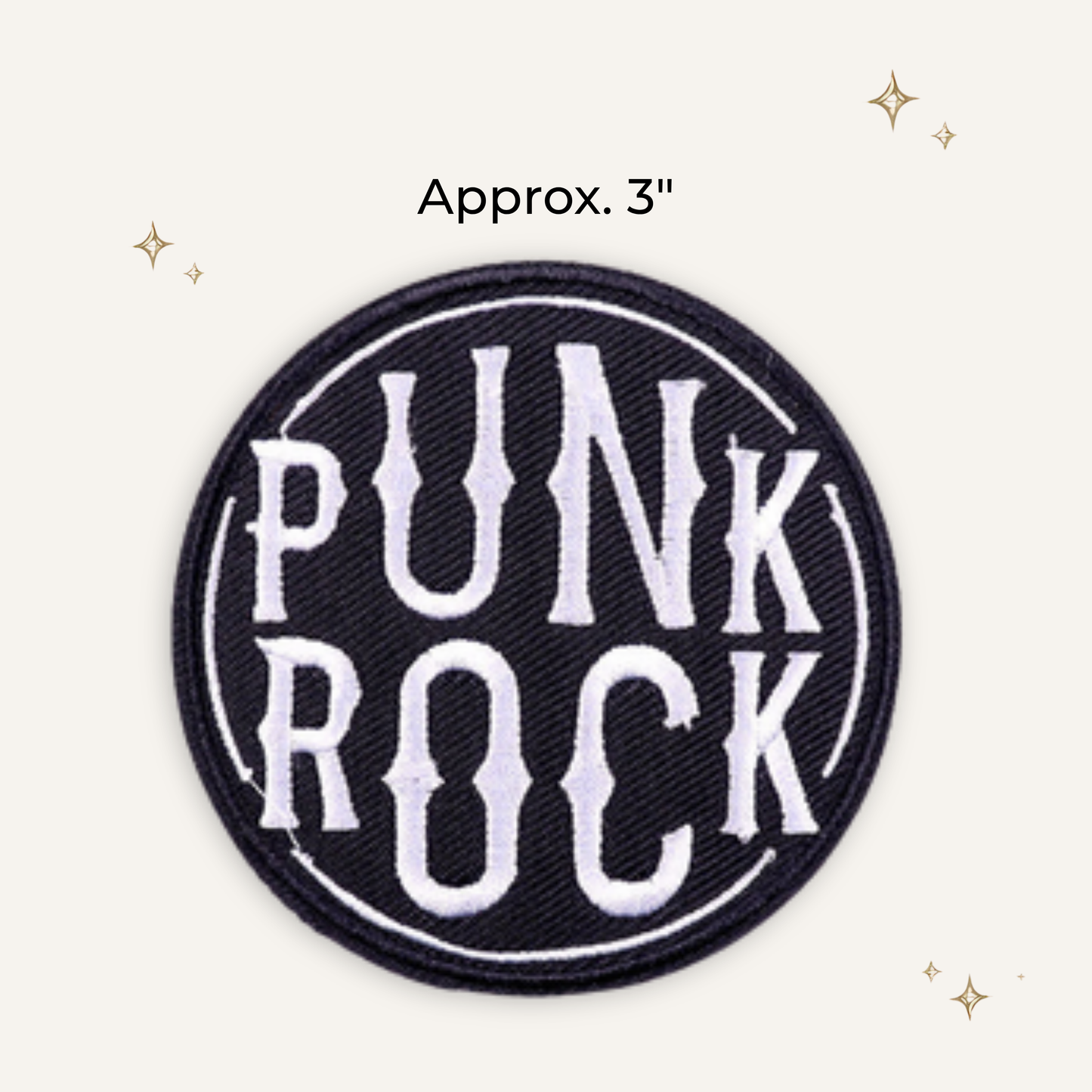 Punk Rock Embroidered Patch - RTS