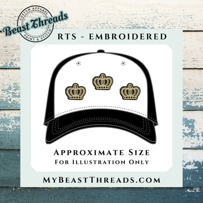 Crown Embroidered Patch- RTS