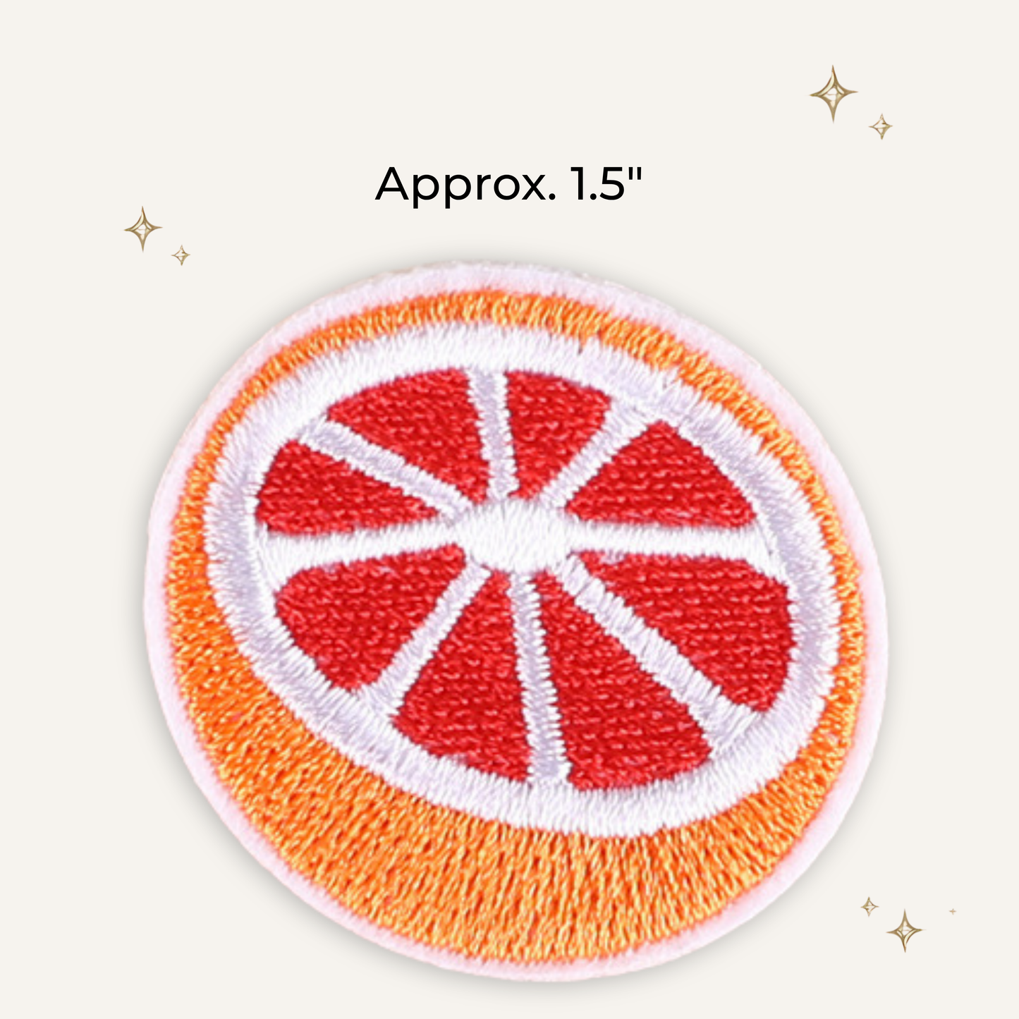 Blood Orange Embroidered Patch- RTS
