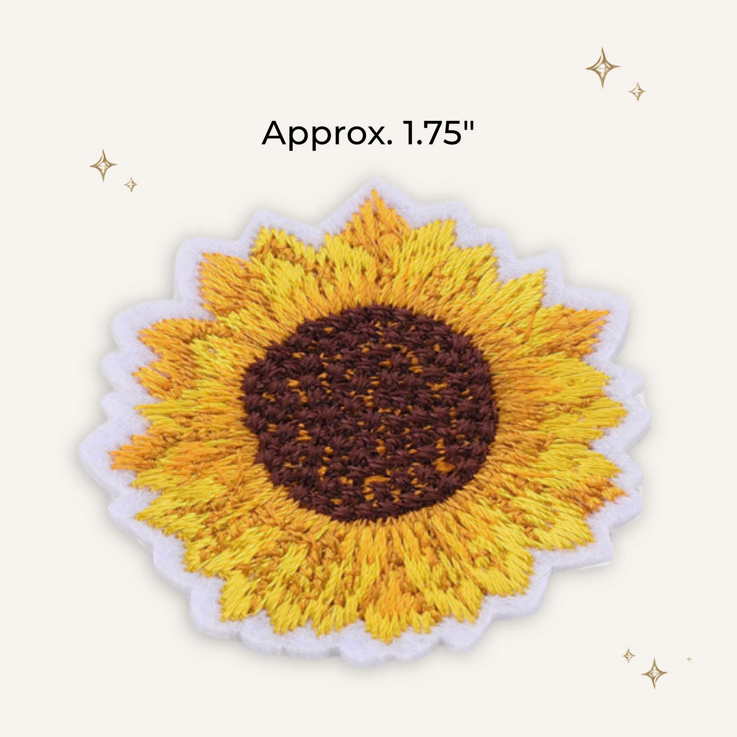 Sunflower 2 Embroidered Patch- RTS