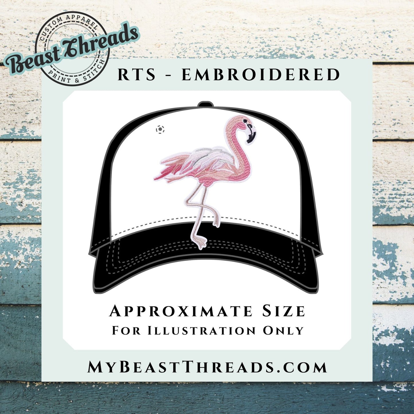 Flamingo Embroidered Patch - RTS