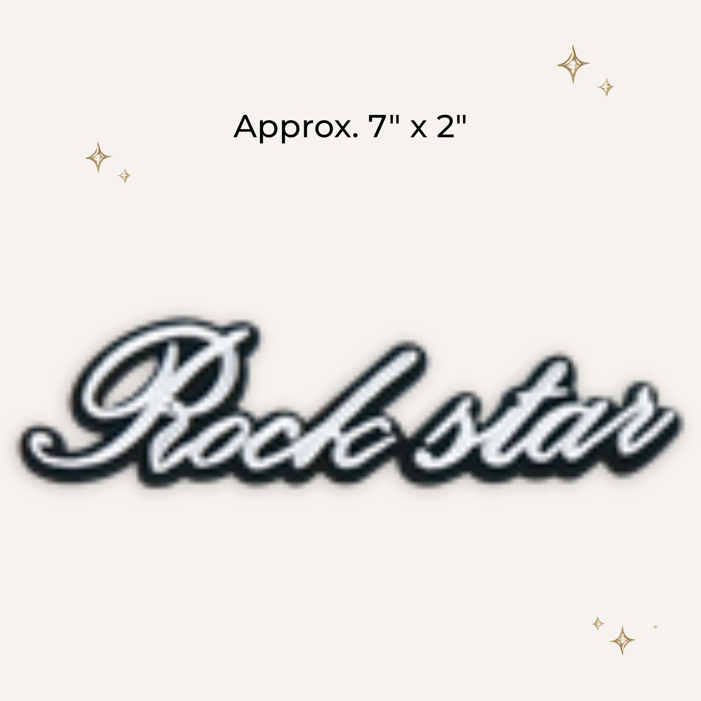 Rockstar Large Embroidered Patch- RTS