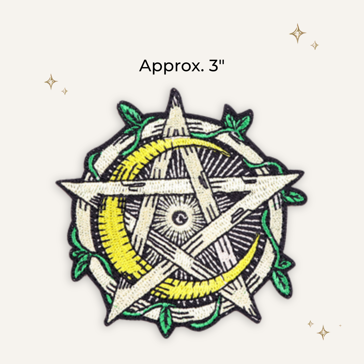 Nature Pentagram Embroidered Patch