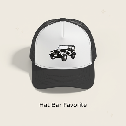 Cow Jeep Embroidered Patch- RTS