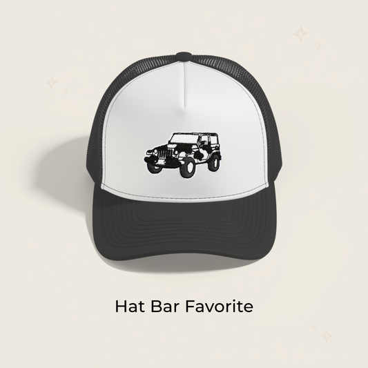 Cow Jeep Embroidered Patch- RTS
