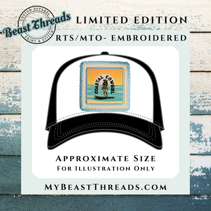 Coastal Cowgirl Embroidered Patch - RTS/MTO
