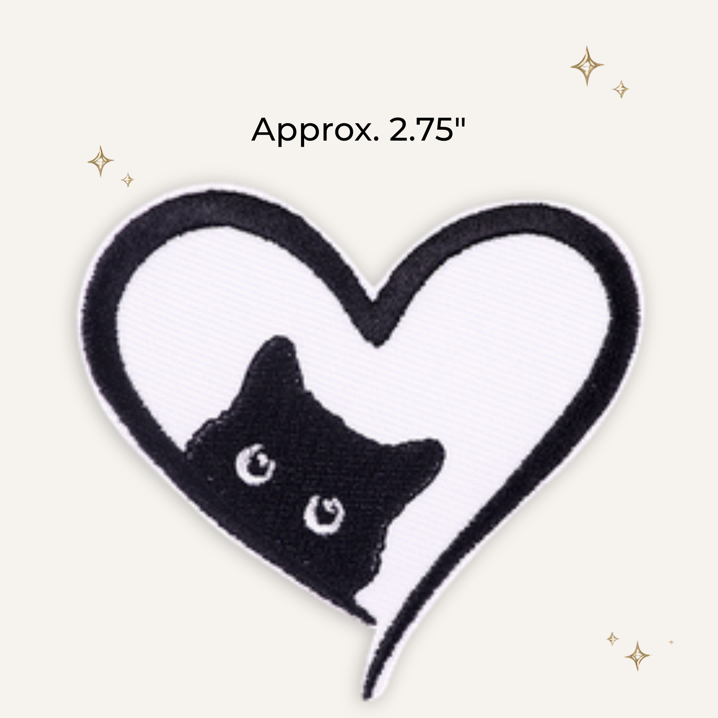 Cat Love Embroidered Patch - RTS
