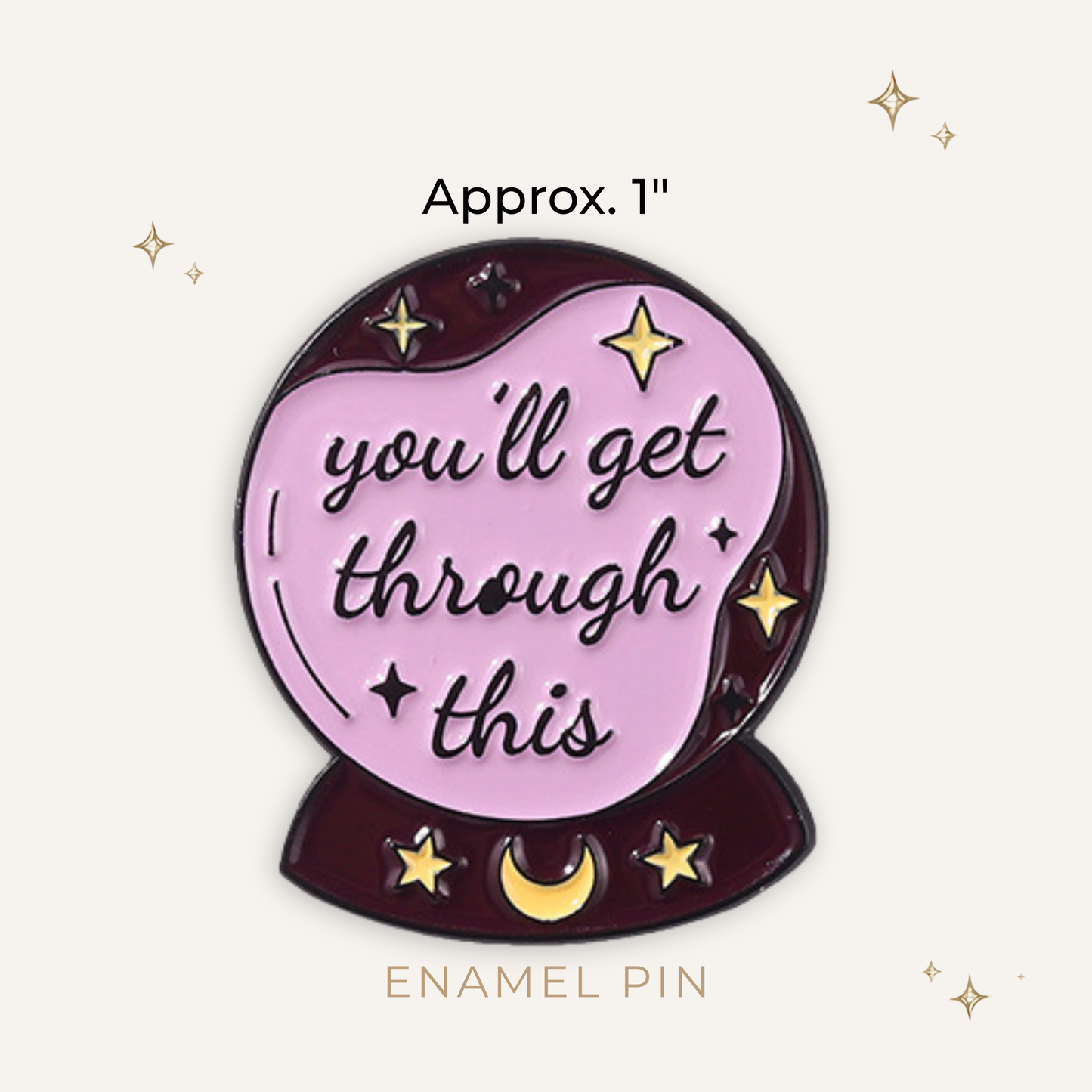Crystal Ball Advice Enamel Pin