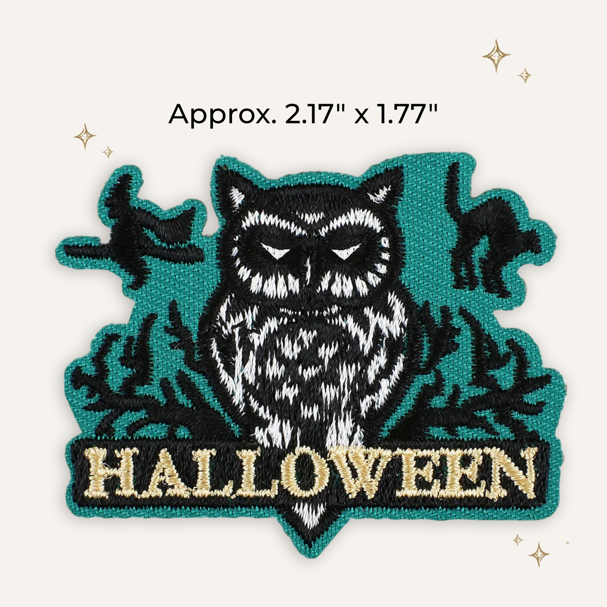 Halloween Owl Embroidered Patch