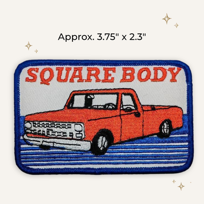 Square Body Embroidered Patch- RTS