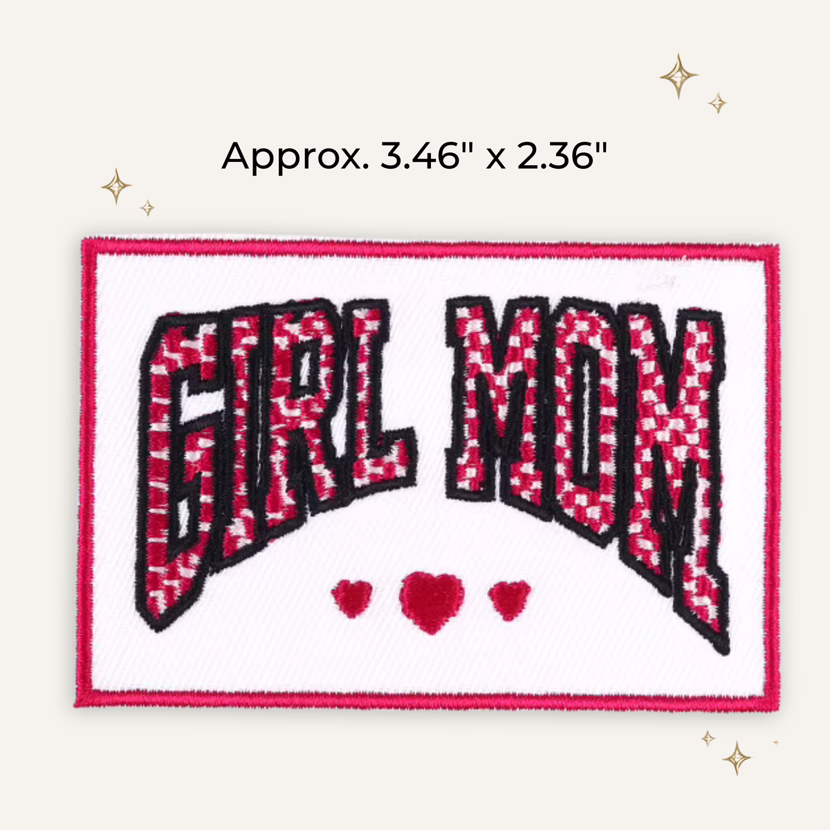 Girl Mom Embroidered Patch