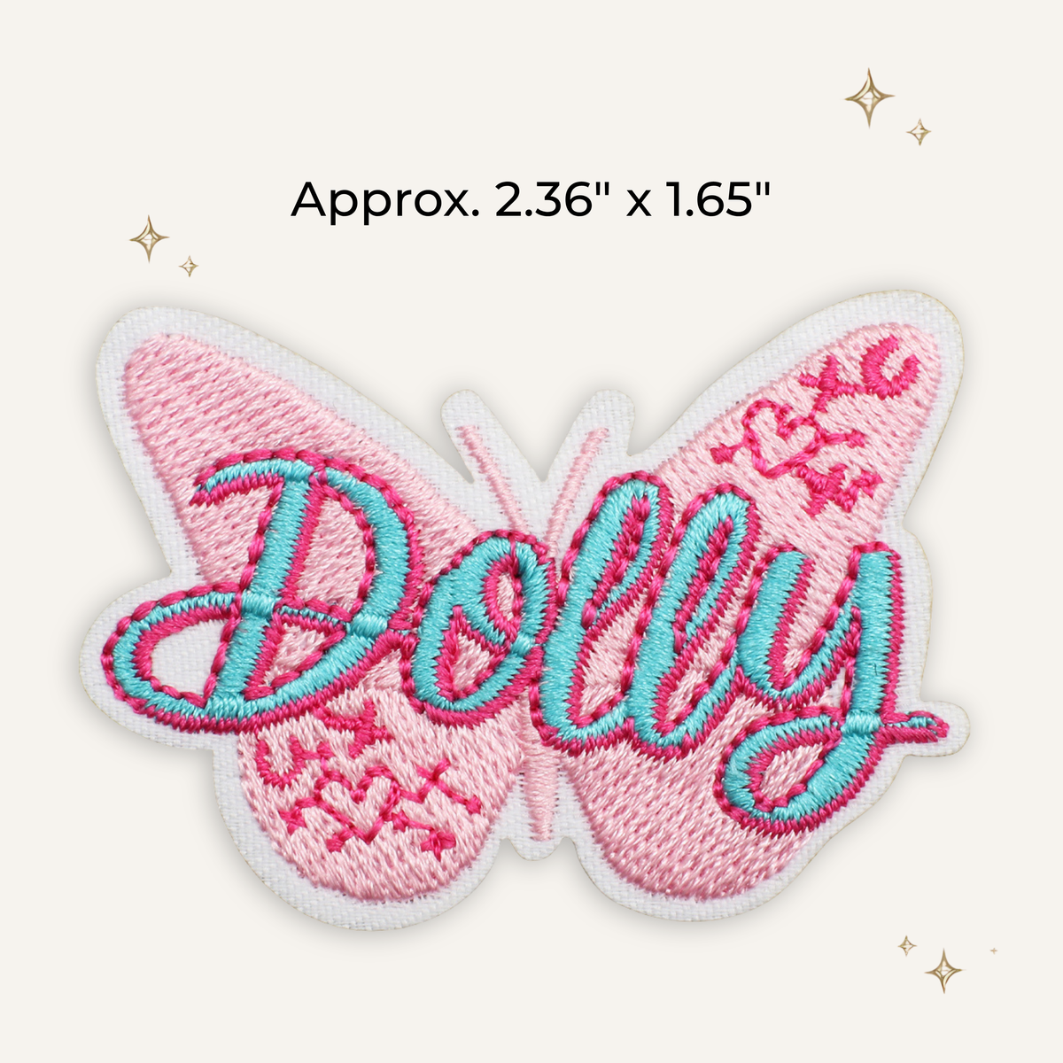 Dolly Butterfly Embroidered Patch