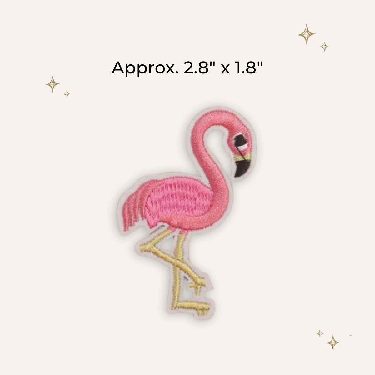 Pink Flamingo Embroidered Patch