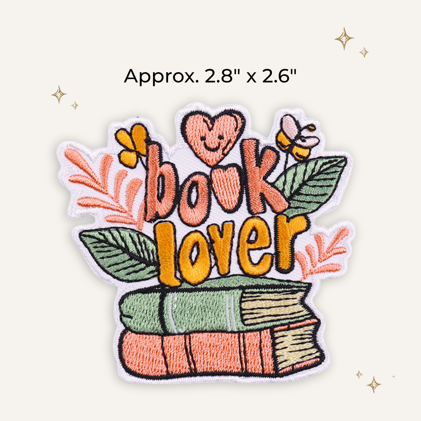 Book Lover Embroidered Patch- RTS