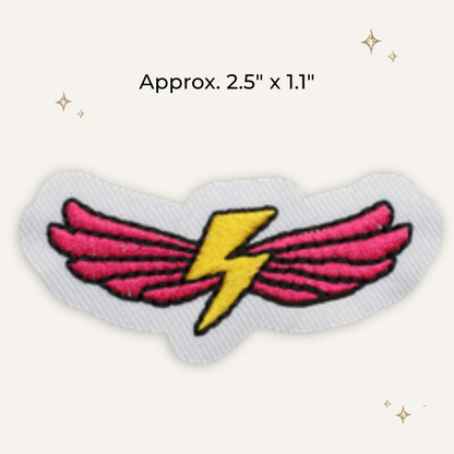 Bolt Wings Embroidered Patch- RTS