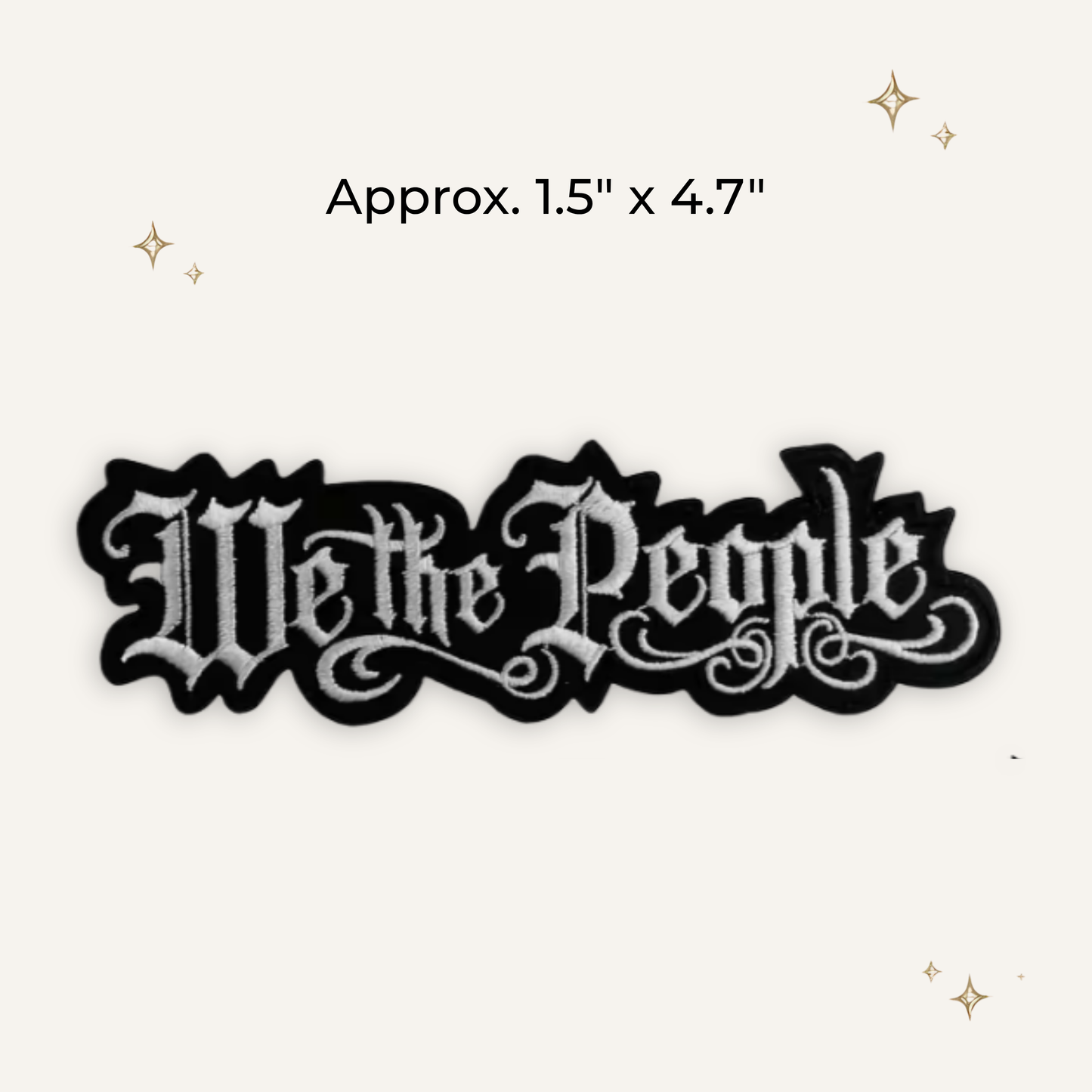 We The People Embroidered Patch