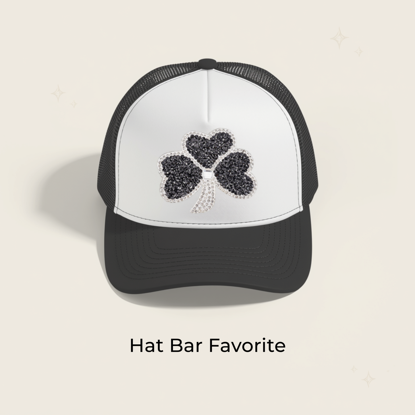 Black Clover Rhinestone Patch- RTS