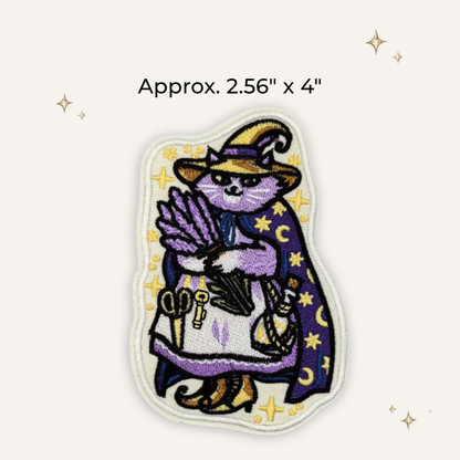 Magical Witch Cat Embroidered Patch