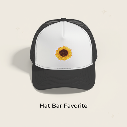 Sunflower 2 Embroidered Patch- RTS