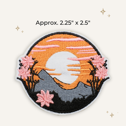 Boho Sunset 2 Embroidered Patch- RTS