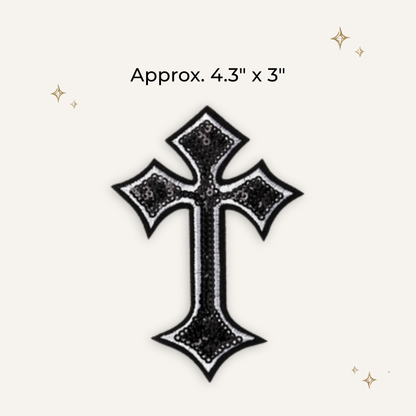 Cross Sequin Patch- RTS