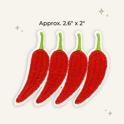 Red Hot Peppers Embroidered Patch