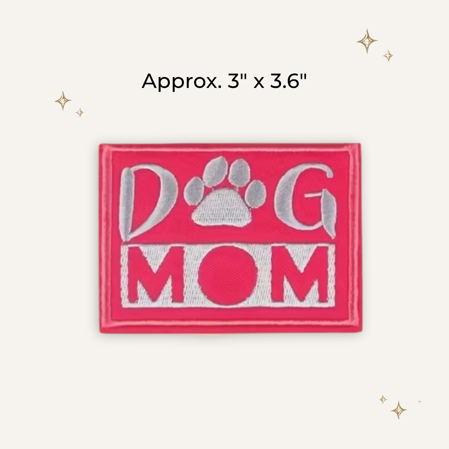 Dog Mom Embroidered Patch
