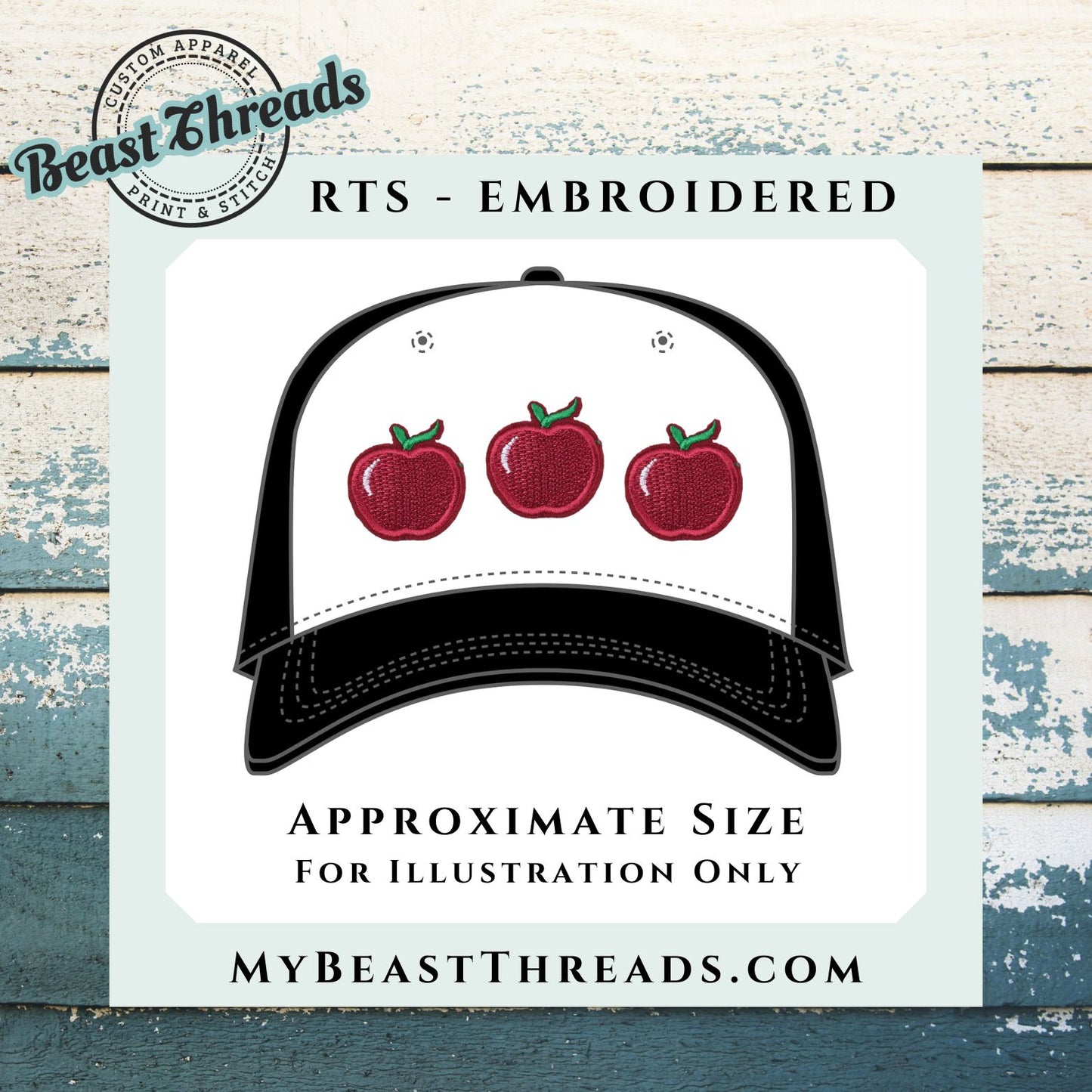 Apple 1.5 in Embroidered Patch- RTS