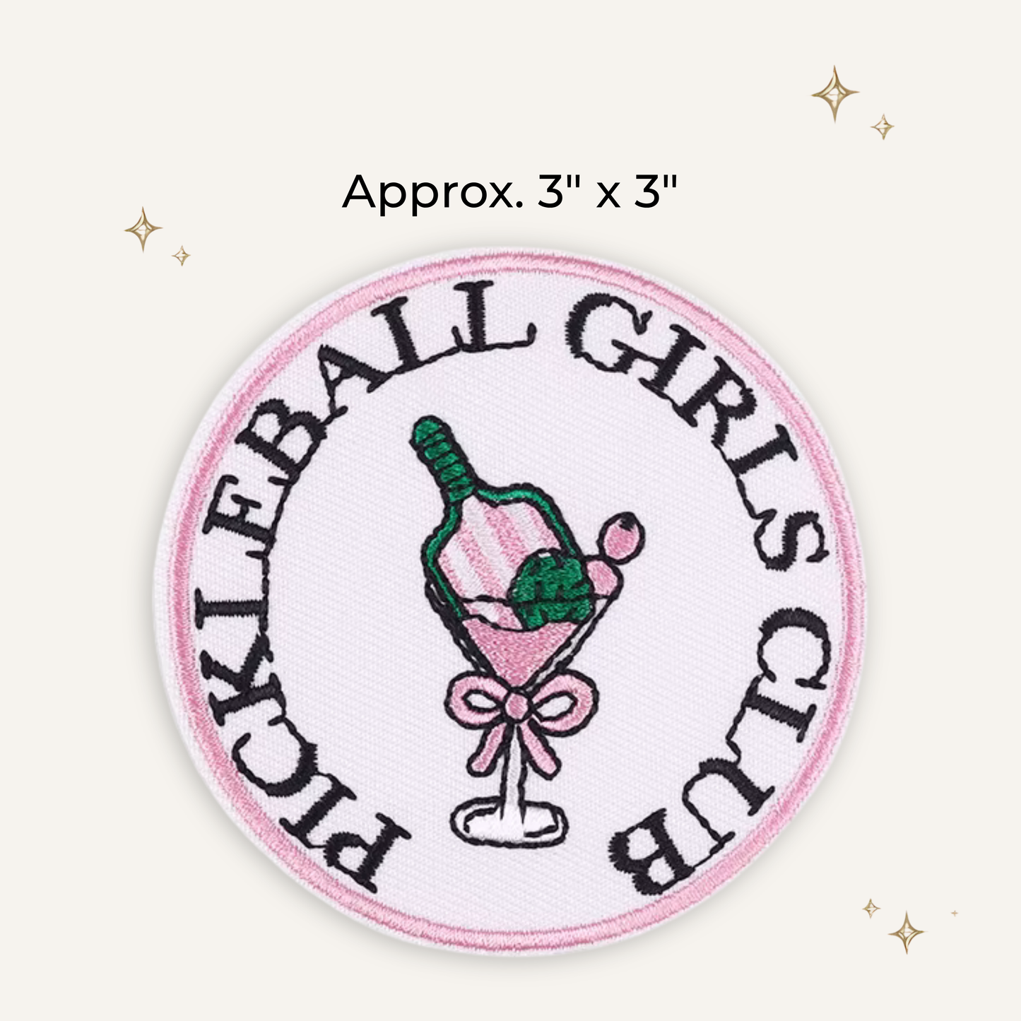 Pickleball Girls Club Embroidered Patch