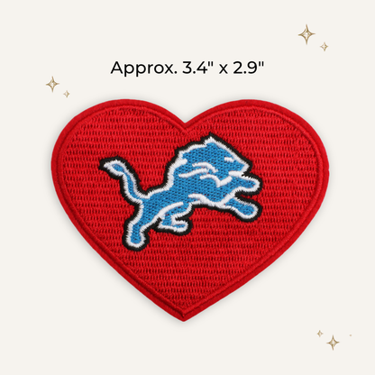 Lion Heart Embroidered Patch- RTS