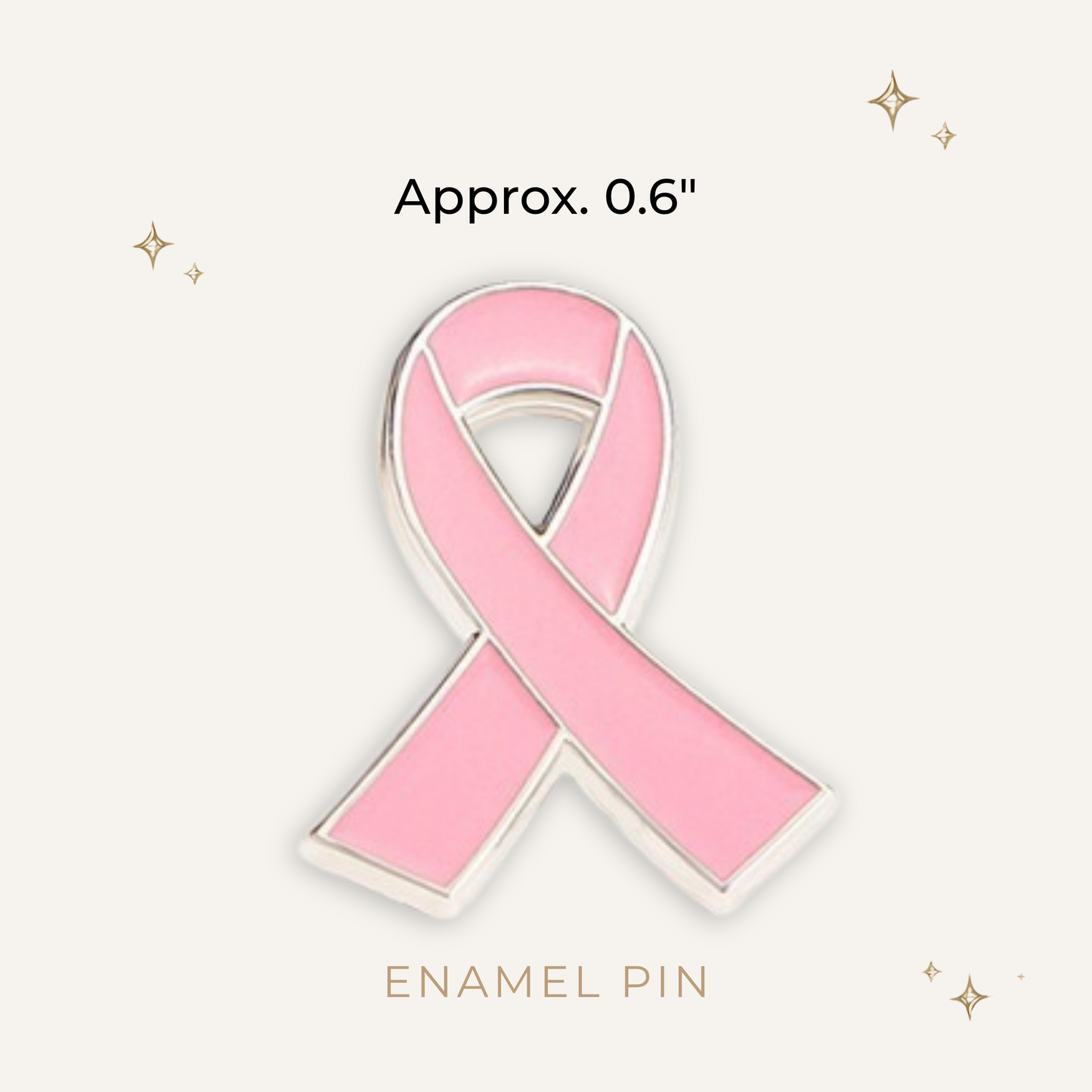 Breast Cancer Ribbon Enamel Pin