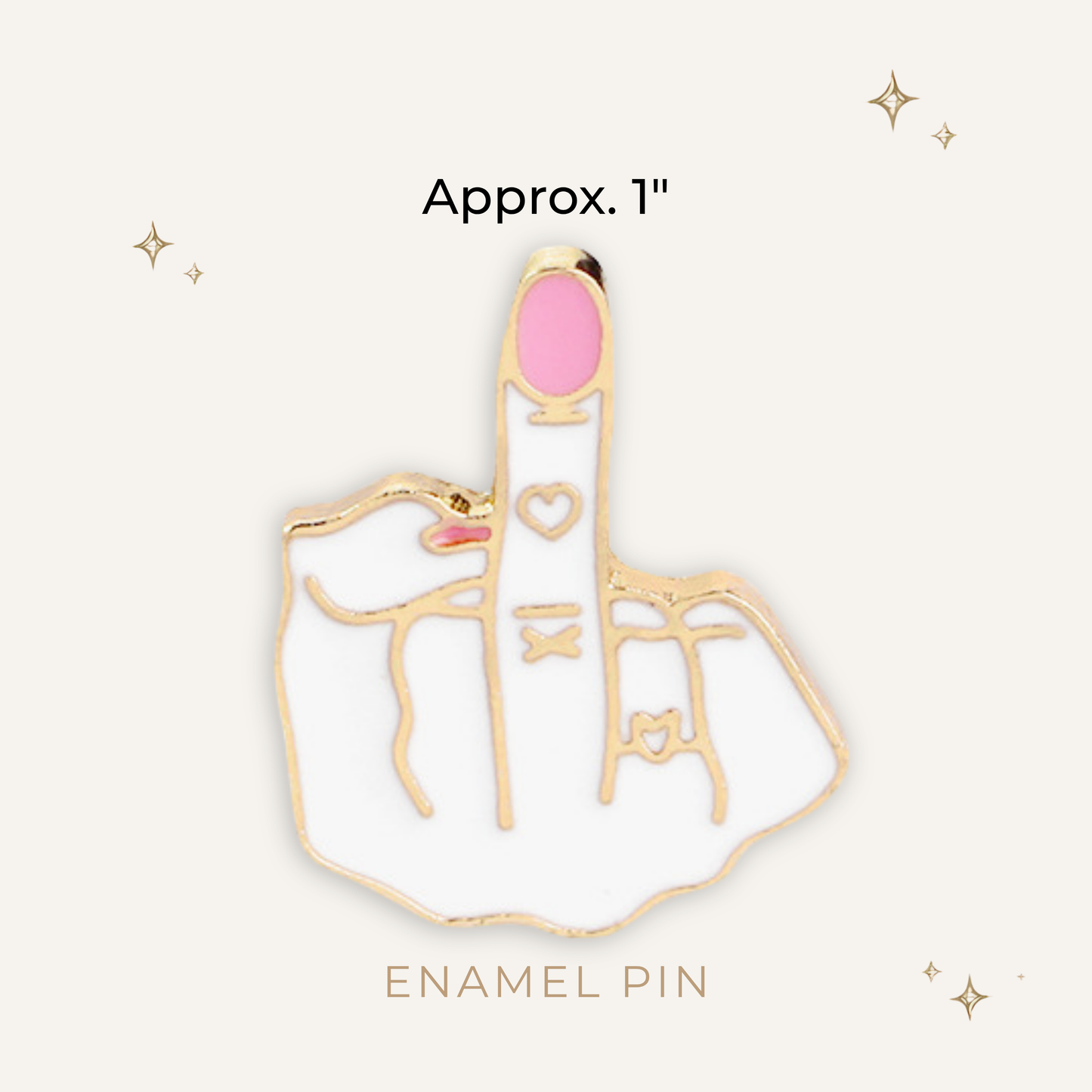 FU Finger Enamel Pin