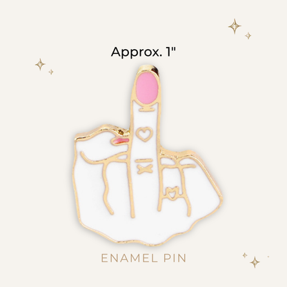FU Finger Enamel Pin