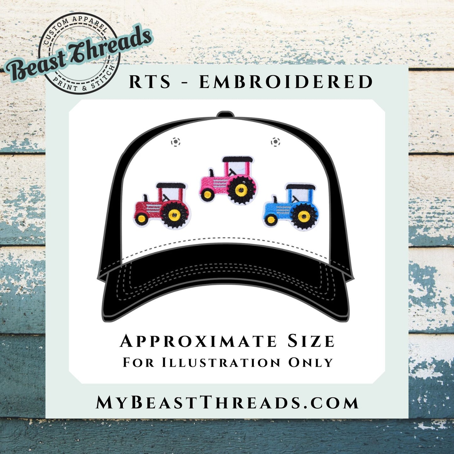 Tractor Embroidered Patch- RTS