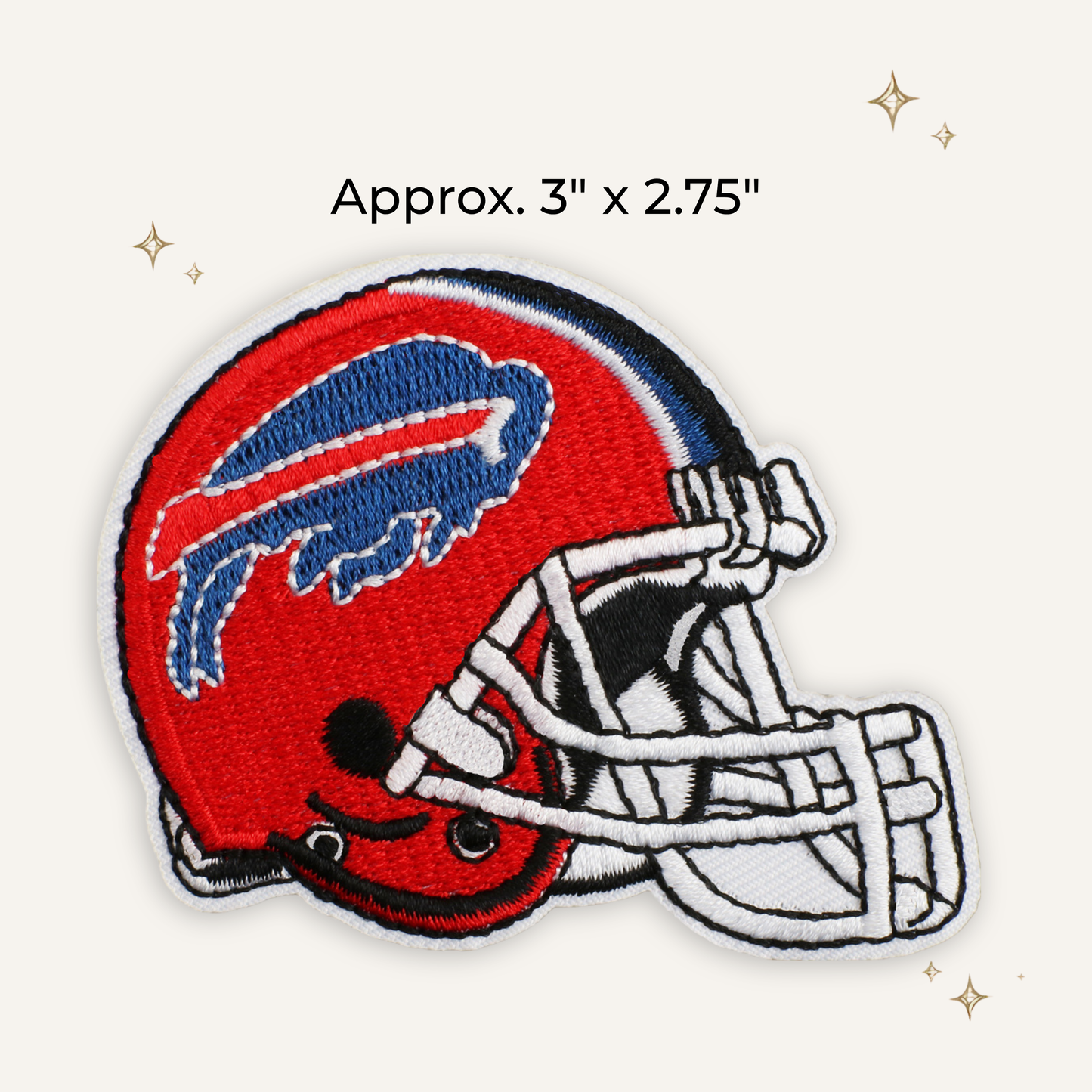 Bills Helmet Embroidered Patch- RTS